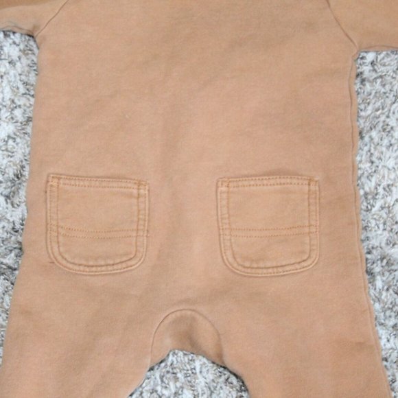 Carhartt Hooded Bodysuit One Piece Brown Baby Toddler Size 18M 18 Months H11912 - Picture 4 of 8